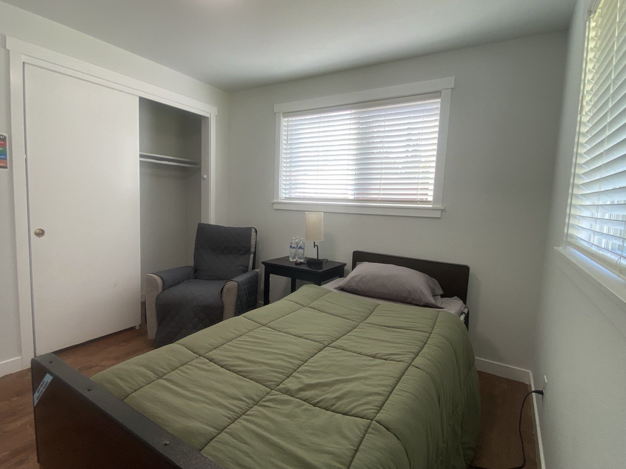 Cozy private resident bedroom with natural light